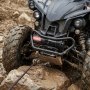 VEVOR 1587 kg Electric Winch, 12V DC ATV/UTV Winch with Φ5.5 mm x 10 m Synthetic Rope & Wired Remote Control, IP55 Waterproof, Aluminum Housing Fairlead Mount Plate for Towing ATV, Black