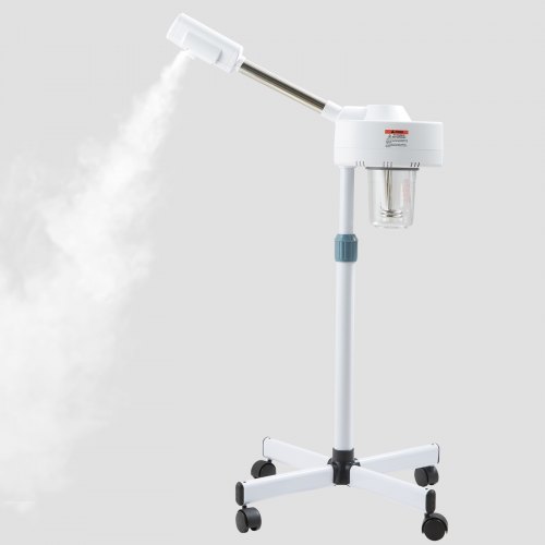 VEVOR Professional Facial Steamer, Ozone Mist Facial Steamer for Esthetician, Nano Ionic Face Steamer Humidifier on Wheels, with Adjustable Sprayer Aromatherapy Tube for Home Beauty Salon Spa