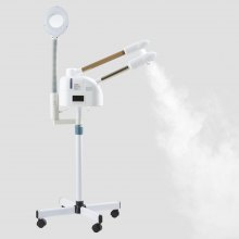 VEVOR Professional Facial Steamer, 3 in 1 Hot/Cold Ozone Mist Facial Steamer with 5X Magnifying Lamp, Nano Ionic Esthetician Face Steamer on Wheels, Suitable for Home Beauty Salon Spa