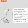 VEVOR 3 in 1 Professional Facial Steamer Hot/Cold Ozone Mist & 5X Magnifying Lamp