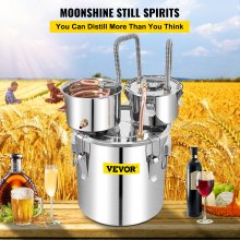 VEVOR Moonshine Still Water Alcohol Distiller 50L w/Thumper Keg & Water Pump