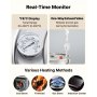 VEVOR Alcohol Still, 13.2Gal / 50L Stainless Steel Water Alcohol Distiller Copper Tube Home Brewing Kit Build-in Thermometer for DIY Whisky Wine Brandy, Silver