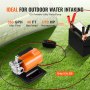 VEVOR Water Transfer Pump, 12V DC 360 GPH 1/10HP, Portable Electric Utility Pump with 6 ft Suction Hose Kit, Impeller, Suction Strainer, for Garden, Rain Barrel, Pool, Pond, Hot Tub, Aquarium Draining