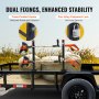 VEVOR Trimmer Rack, 2 Place Weeder Trimmer Rack, Trim Holder Trailer Rack Carrier with Zinc Alloy Password Lock, Mount On Landscape Truck Trailer Enclosed Trimmer Rack Weed Eater Racks, Pair