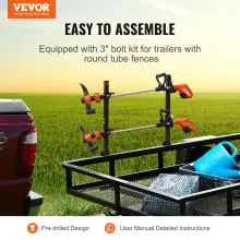 VEVOR Trimmer Rack, 2 Place Weeder Trimmer Rack, Trim Holder Trailer Rack Carrier with Zinc Alloy Password Lock, Mount On Landscape Truck Trailer Enclosed Trimmer Rack Weed Eater Racks, Pair