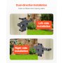 VEVOR Self-Locking Gate Latch Metal Heavy Duty Auto Gravity Lever with Lock Hole