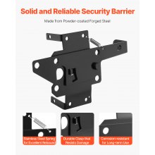 VEVOR Self-Locking Gate Latch Metal Heavy Duty Auto Gravity Lever with Lock Hole