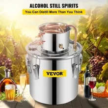 8.5 UK Gal Home Use Moonshine Still Brewing Stainless Steel Distiller Water Wine Alcohol Distilling Equipment