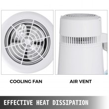 4 literes otthoni munkalap vízlepárló tisztító gép hőmérséklet-beállító 750 W