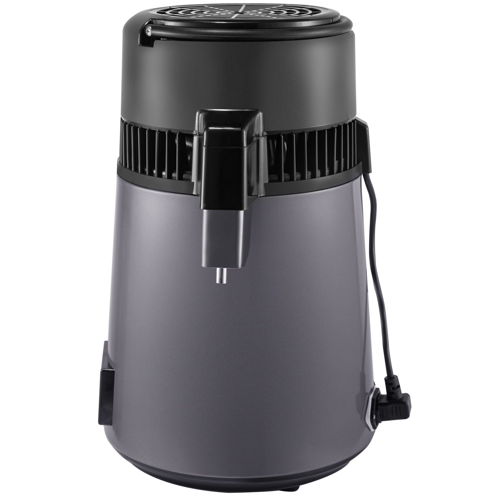 VEVOR Water Distiller 4 L Distilled Water Maker, Distilled Water Machine 0.88 Gal Pure Water Distiller with Dual Temperature Display 750W Water Distillers for Home Countertop with Glass Container Grey