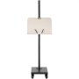 VEVOR reading stand with adjustable height, wheeled base, and book support hooks.