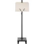 VEVOR reading stand with adjustable height, white book holder, and black base with wheels.