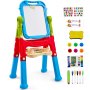 VEVOR 2-in-1 Kids Art Easel Μαγνητικός πίνακας κιμωλίας διπλής όψης Περιστρεφόμενος