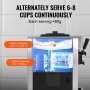 VEVOR Commercial Soft Serve Ice Cream Machine Maker 21-31 L/H Utbytte 3-smak