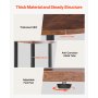 VEVOR 5 Tier Corner Shelf Tall Corner Stand with LED Light Narrow Display Rack