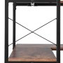 VEVOR 6 Tier Corner Bookshelf, 70" Tall Corner Bookcase with Storage Cabinet, 2 Barn Doors & 10 Storage Shelves, Farmhouse L Shaped Corner Display Shelf for Bedroom, Living Room, Office