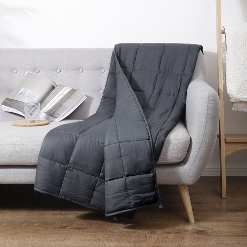 60‘’x80" 15lbs Weighted Blanket Heavy Sensory Therapy Deep Sleep Anxiety Relief