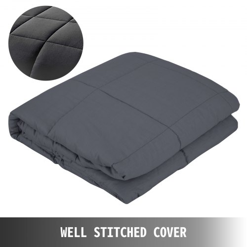 60‘’x80" 15lbs Weighted Blanket Heavy Sensory Therapy Deep Sleep Anxiety Relief