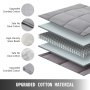 60"x80" Weighted Blanket 17lbs Full Queen Size Reduce Stress Promote Deep Sleep
