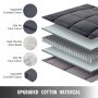 VEVOR Weighted Blanket 60"x80" 17lbs Full Queen Size Reduce Stress Promote Deep Sleep