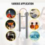VEVOR Column Reflux Still Alcohol Ethanol Distiller Stainless Steel 5cm Column