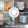 Ductless Mini Split Line Set & Control Wire 1/4"x3/8"x16ft Insulated 100% Copper