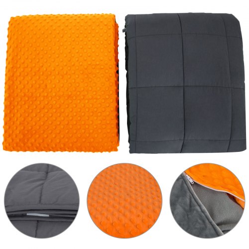 Manta con peso de 60 x 80 pulgadas, tamaño Queen de 15 libras, reduce el estrés y promueve el sueño profundo.