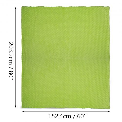 VEVOR Weighted Blanket 60x80" 15 lbs With Duvet Cover For Adults & Kids Natural Sleep, Blue and green color