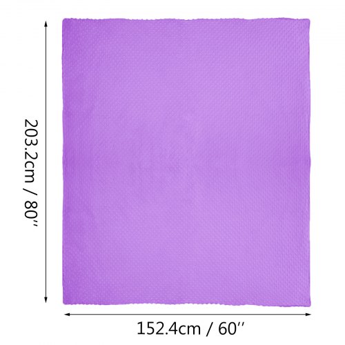 VEVOR Weighted Blanket purple 80" x 60" 15lbs With Duvet Cover Queen Size For Adult Kid Natural Sleep