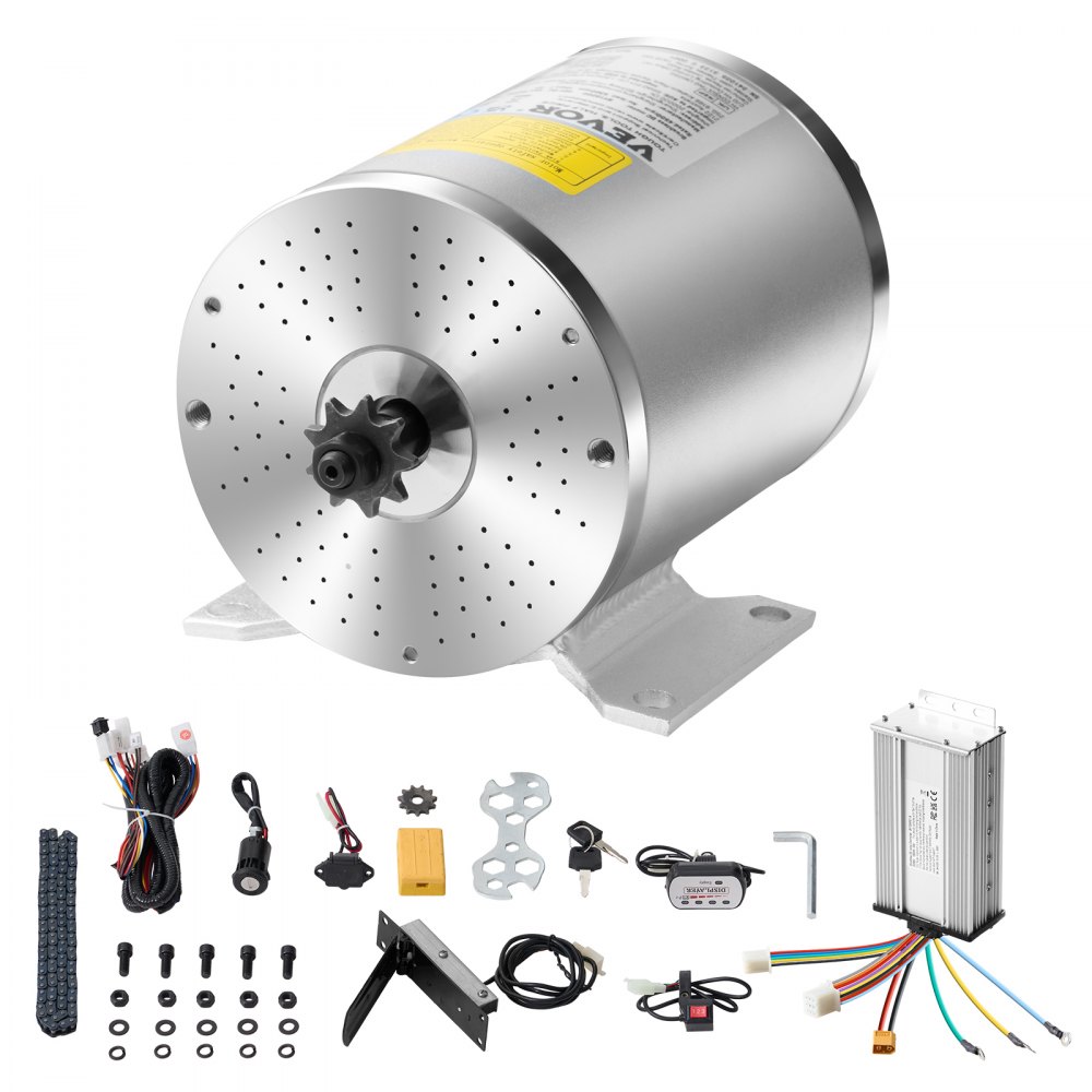 1800W Electric Brushless DC Motor Kit 48V 4500rpm with Upgraded Speed Controller