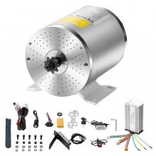 VEVOR 1800W Electric Brushless DC Motor Kit 48V 4500rpm with Speed Controller