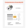 3000W Electric Brushless DC Motor Kit 72V 4900rpm Motor with Upgraded Controller