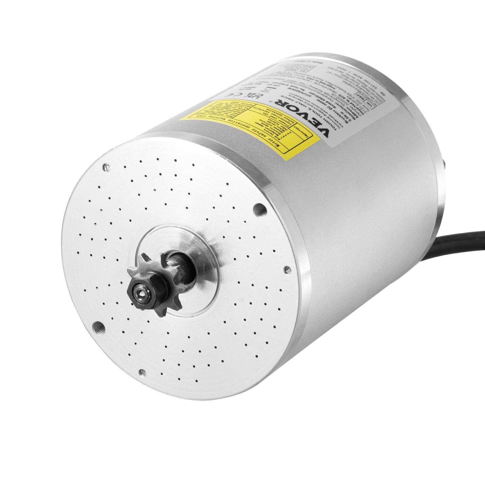 Sada elektrického bezkomutátorového stejnosměrného motoru VEVOR 72V 3000W s vylepšeným regulátorem rychlosti