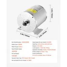 3000W Electric Brushless DC Motor Kit 72V 4900rpm Motor with Speed Controller
