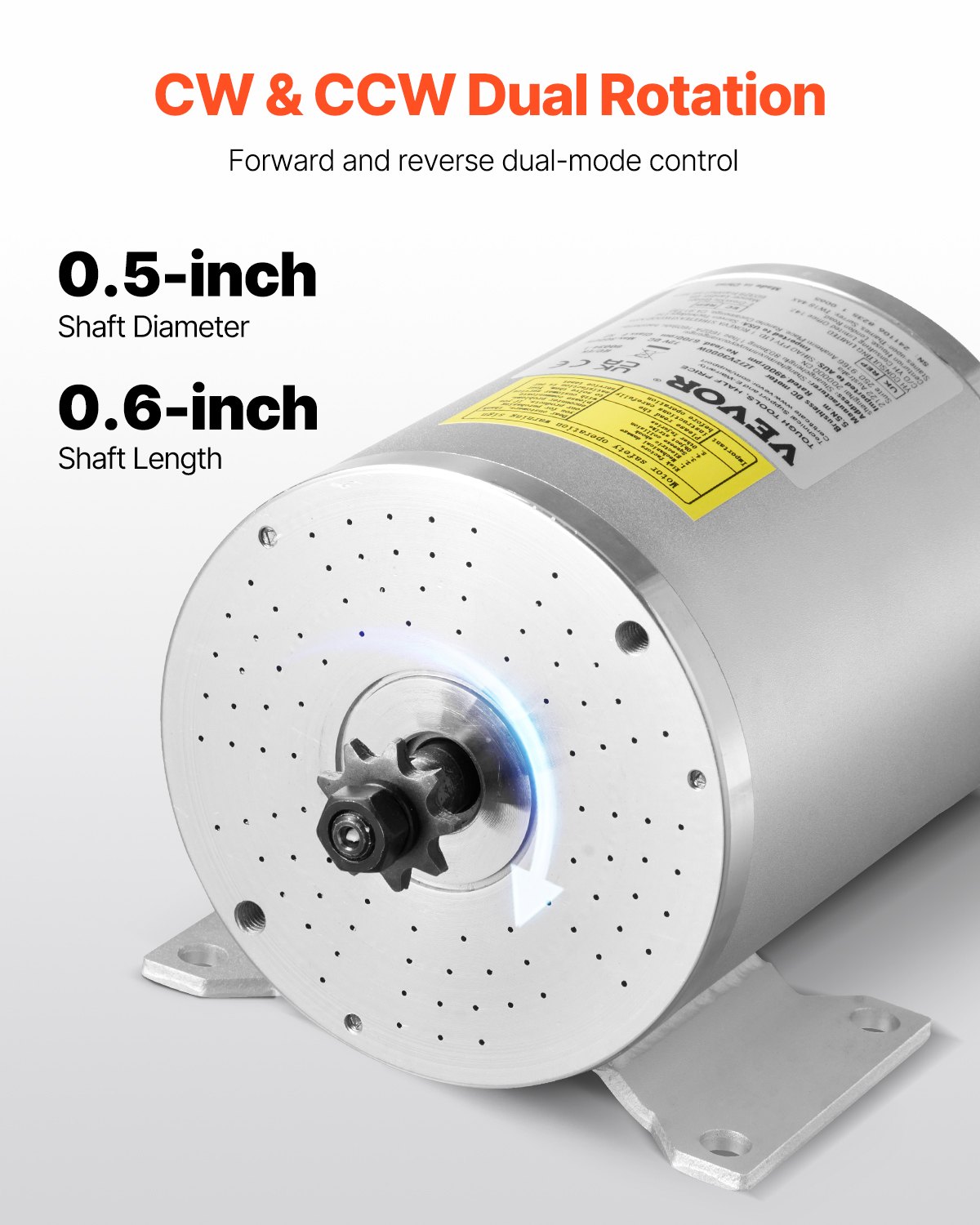 VEVOR 3000W Electric Brushless DC Motor Kit - 72V 4900rpm Motor with Upgraded Speed Controller and Throttle Grip Kit for Go Karts E-Bike Motorcycle Scooter DIY