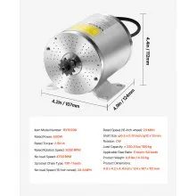 500W Electric Brushless DC Motor Kit 36V 3000rpm with Upgraded Speed Controller