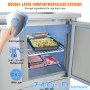 VEVOR Commercial Refrigerator 220L Sandwich Salad Prep Table 2 Doors w/ 5 Pans