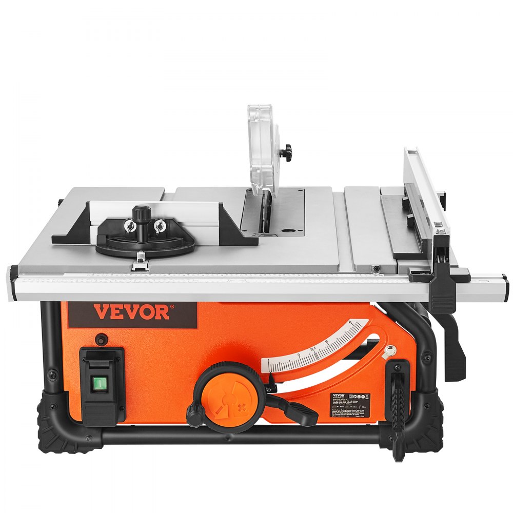 VEVOR 10 Table Saw Electric Cutting Machine 4500RPM 25-in Rip