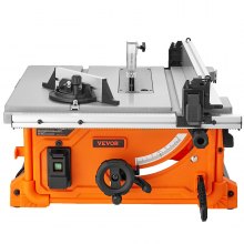 VEVOR 10" Table Saw Electric Cutting Machine 4400RPM 25-in Rip Capacity Woodwork
