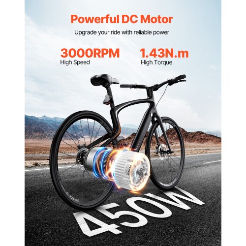powerful electric motor for bicycle HIFMGHE 36V 500W Gear Reduction MY1018E-D, 1700RPM Electric Brushed Motor Reductor, High Torque DC Motor Electric Bicycles Dirt Bikes Scooters E-Bike : Sports & Outdoors Transform your bike with HPCs hub motor conversion kitlightweight VEVOR Electric Bike Motor Kit