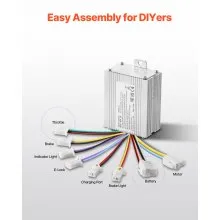 450W Electric Brushed DC Motor Kit 36V 3000rpm with Upgraded Speed Controller