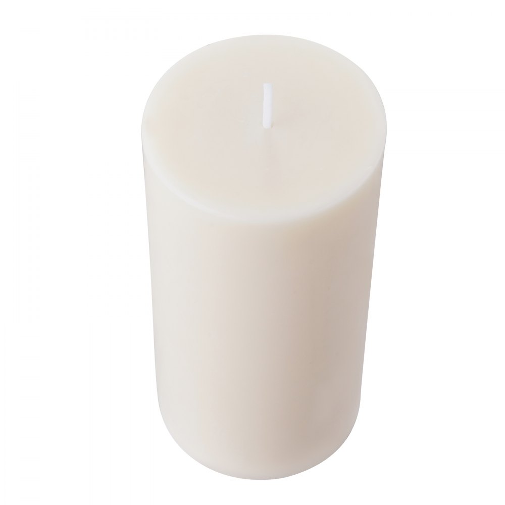 VEVOR 3 Pack White Unscented Pillar Candles, 65 Hours Long Burning Pillar Candle, 3 x 6 Inch Smokeless Unscented Candles, Natural Palm Wax Candles for Home, Weddings, Christmas, White