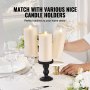 VEVOR 3 Pack Unscented Pillar Candles 65 Hours Long Burning Christmas White