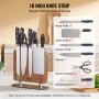 VEVOR Magnetic Knife Block, 10 inch Home Kitchen Knife Holder, Double Sided Magnetic Knife Stand, Multifunctional Storage Acacia Wood Knives Rack, Cutlery Display Organizer for Knives, Utensils, Tools