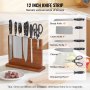 VEVOR Magnetic Knife Block, 12 ιντσών θήκη για μαχαίρια κουζίνας σπιτιού, Μαγνητική βάση μαχαιριών διπλής όψης, ράφι μαχαιριών από ξύλο ακακίας αποθήκευσης πολλαπλών λειτουργιών, οργάνωση οθόνης μαχαιροπήρουνων για μαχαίρια, σκεύη, εργαλεία