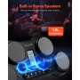 Electric Drum Set Tablet 4 Pads with 163 Sounds Headphone Jack Stereo Speakers