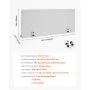 VEVOR Desk Divider Privacy Panel, 1524 x 610 mm Clamp-on Office Desk Partition, PET Cubicle Partition Panel, Workstation Privacy Divider with 2 C-Type Clamps for Office, Sturdy Room, Library