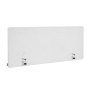VEVOR Desk Divider Privacy Panel, 1524 x 610 mm Clamp-on Office Desk Partition, PET Cubicle Partition Panel, Workstation Privacy Divider with 2 C-Type Clamps for Office, Sturdy Room, Library