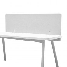 VEVOR Desk Privacy Panel 60" x 24" Clamp-on Office Cubicle Divider Partition