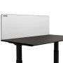 VEVOR Desk Privacy Panel, 60" L x 24" W Acoustic Desktop Privacy Divider, Noise Reduction Desk Panel Divider, Gray Desktop Privacy Panel, Acoustic Desk Divider for Office, Classroom, Cafe, Library
